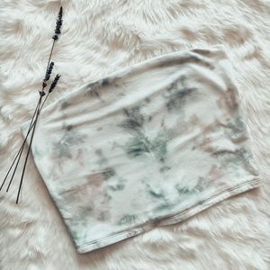 MUTED CAMO TIE DYE TUBE TOP